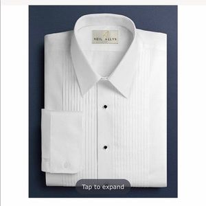 Neil Allyn Tuxedo Dress Shirt New Large